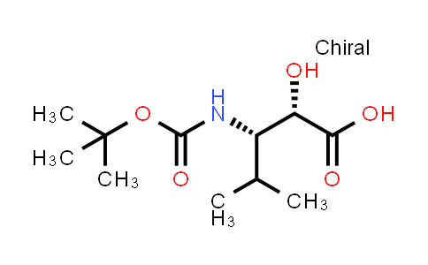CAS No. 1318775-44-8, (2S,3S)-3-{[(tert-Butoxy)carbonyl]amino}-2-hydroxy-4-methylpentanoic acid