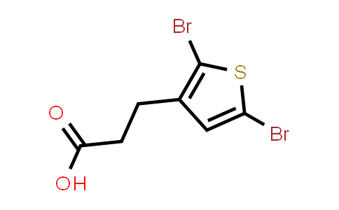 CAS No. 13191-40-7, 3-(2,5-Dibromothiophen-3-yl)propanoic acid