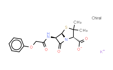 CAS No. 132-98-9, Penicillin V (Potassium)