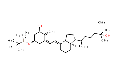 CAS No. 132054-64-9, (1S,5R,Z)-5-(tert-butyldimethylsilyloxy)-3-((E)-2-((1R,3aS,7aR)-1-((R)-6-hydroxy-6-methylheptan-2-yl)-7a-methyldihydro-1H-inden-4(2H,5H,6H,7H,7aH)-ylidene)ethylidene)-2-methylenecyclohexanol