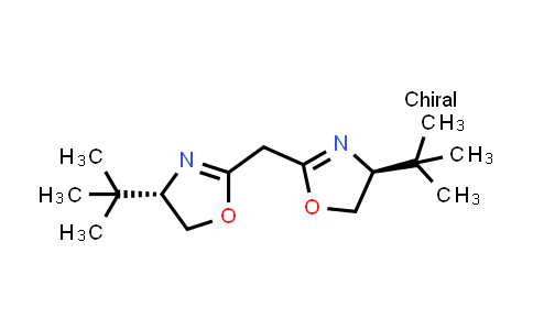 CAS No. 132098-54-5, Bis((S)-4-(tert-butyl)-4,5-dihydrooxazol-2-yl)methane