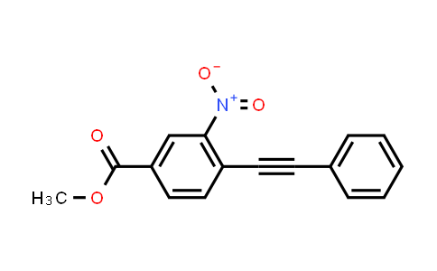 CAS No. 1321627-86-4, Methyl 3-nitro-4-(phenylethynyl)benzoate