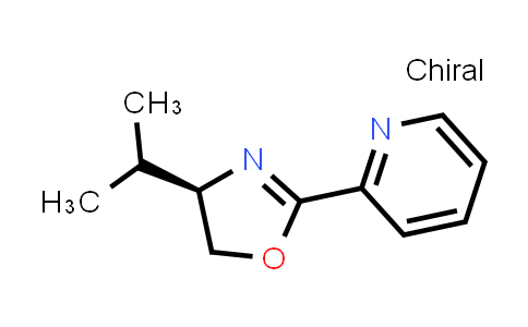 CAS No. 132187-16-7, 2-[(4R)-4,5-Dihydro-4-isopropyl-2-oxazolyl]pyridine