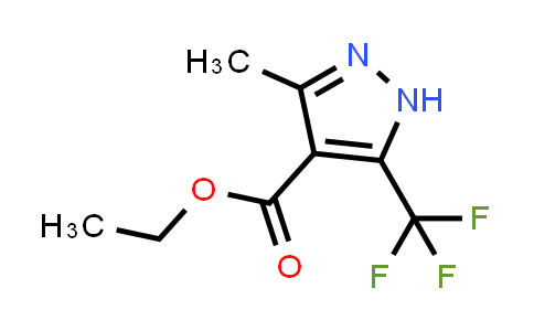 CAS No. 1323438-82-9, Ethyl 3-methyl-5-(trifluoromethyl)-1H-pyrazole-4-carboxylate