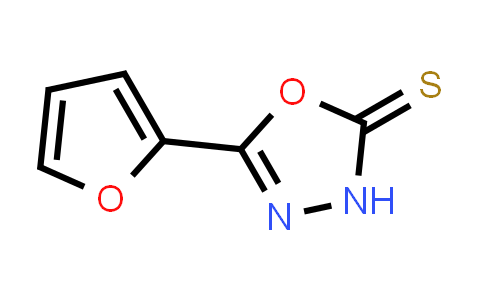 CAS No. 13239-11-7, 5-(Furan-2-yl)-1,3,4-oxadiazole-2(3H)-thione