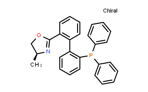 CAS No. 1323988-89-1, (S)-2-(2'-(Diphenylphosphanyl)-[1,1'-biphenyl]-2-yl)-4-methyl-4,5-dihydrooxazole