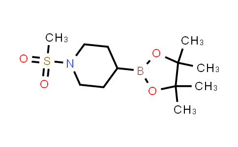 1323995-59-0 | 1-(Methylsulfonyl)-4-(4,4,5,5-tetramethyl-1,3,2-dioxaborolan-2-yl)piperidine