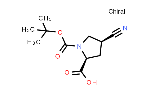 CAS No. 132622-71-0, (2S,4S)-1-(tert-Butoxycarbonyl)-4-cyanopyrrolidine-2-carboxylic acid