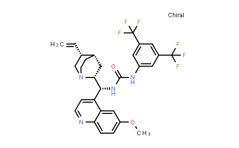 CAS No. 1326239-56-8, N-[3,5-Bis(trifluoromethyl)phenyl]-N'-[(9R)-6'-methoxycinchonan-9-yl]urea