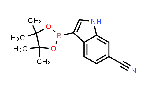 CAS No. 1326714-81-1, 3-(Tetramethyl-1,3,2-dioxaborolan-2-yl)-1H-indole-6-carbonitrile