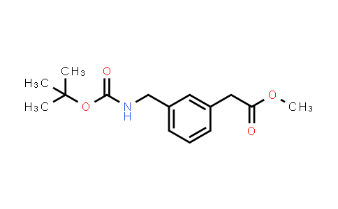 CAS No. 132691-38-4, Methyl 2-(3-(((tert-butoxycarbonyl)amino)methyl)phenyl)acetate