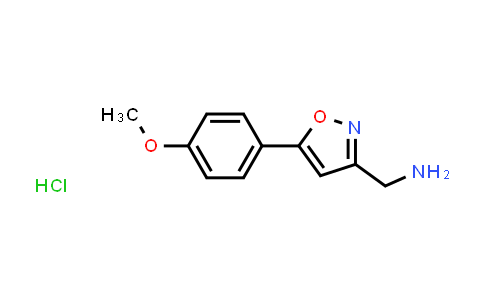 CAS No. 1327506-57-9, (5-(4-Methoxyphenyl)isoxazol-3-yl)methanamine hydrochloride