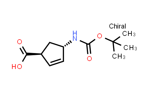 CAS No. 1329035-82-6, (1S,4S)-4-[[(1,1-Dimethylethoxy)carbonyl]amino]-2-cyclopentene-1-carboxylic acid