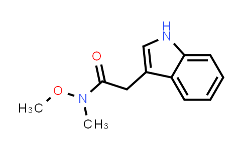 CAS No. 132922-37-3, 1H-Indole-3-acetamide, N-methoxy-N-methyl-