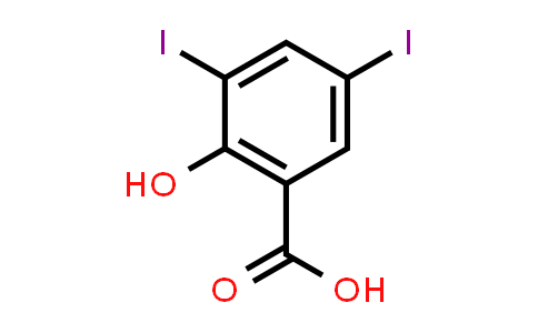 CAS No. 133-91-5, 2-Hydroxy-3,5-diiodobenzoic acid