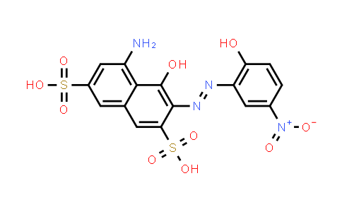 CAS No. 13301-33-2, 5-Amino-4-hydroxy-3-(2-hydroxy-5-nitrophenyl)azonaphthalene-2,7-disulphonic acid