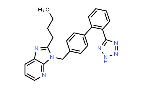 CAS No. 133052-30-9, 2-Butyl-3-[[2'-(2H-tetrazol-5-yl)[1,1'-biphenyl]-4-yl]methyl]-3H-imidazo[4,5-b]pyridine