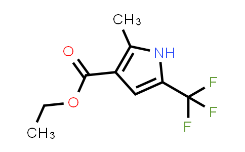 CAS No. 1330753-60-0, Ethyl 2-methyl-5-(trifluoromethyl)-1H-pyrrole-3-carboxylate