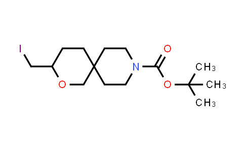 CAS No. 1330763-32-0, tert-Butyl 3-(iodomethyl)-2-oxa-9-azaspiro[5.5]undecane-9-carboxylate