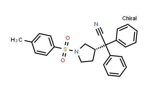 CAS No. 133099-09-9, (S)-2,2-diphenyl-2-(1-tosylpyrrolidin-3-yl)acetonitrile