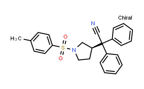 CAS No. 133099-10-2, (R)-2,2-Diphenyl-2-(1-tosylpyrrolidin-3-yl)acetonitrile