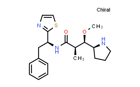 CAS No. 133120-91-9, (αR,βR,2S)-β-Methoxy-α-methyl-N-[(1S)-2-phenyl-1-(2-thiazolyl)ethyl]-2-pyrrolidinepropanamide