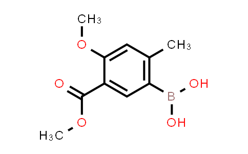 CAS No. 1332519-32-0, (4-Methoxy-5-(methoxycarbonyl)-2-methylphenyl)boronic acid