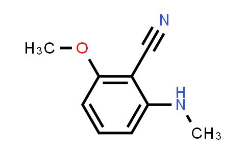CAS No. 1332581-19-7, 2-Methoxy-6-(methylamino)benzonitrile