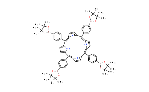 CAS No. 1332748-00-1, 5,10,15,20-Tetrakis[4-(4,4,5,5-tetramethyl-1,3,2-dioxaborolan-2-yl)phenyl]-21H,23H-porphine