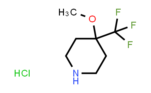 CAS No. 1332886-70-0, 4-Methoxy-4-(trifluoromethyl)piperidine hydrochloride