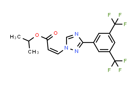 CAS No. 1333152-22-9, (Z)-isopropyl 3-(3-(3,5-bis(trifluoromethyl)phenyl)-1H-1,2,4-triazol-1-yl)acrylate