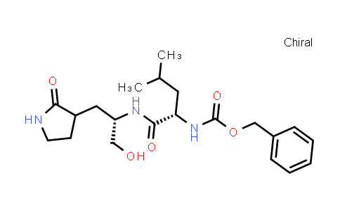 CAS No. 1333231-43-8, Benzyl ((2S)-1-(((2S)-1-hydroxy-3-(2-oxopyrrolidin-3-yl)propan-2-yl)amino)-4-methyl-1-oxopentan-2-yl)carbamate