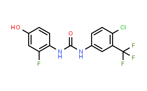CAS No. 1333390-56-9, 1-(4-Chloro-3-(trifluoromethyl)phenyl)-3-(2-fluoro-4-hydroxyphenyl)urea