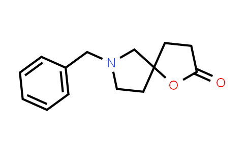 CAS No. 133366-27-5, 1-Oxa-7-azaspiro[4.4]nonan-2-one, 7-(phenylmethyl)-