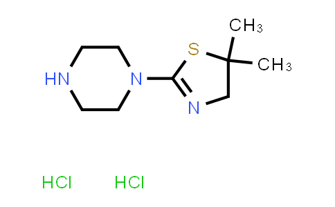 CAS No. 1334148-37-6, 1-(5,5-Dimethyl-4,5-dihydro-1,3-thiazol-2-yl)piperazine dihydrochloride
