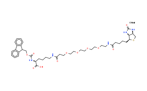 CAS No. 1334172-64-3, Fmoc-Lys (biotin-PEG4)-OH