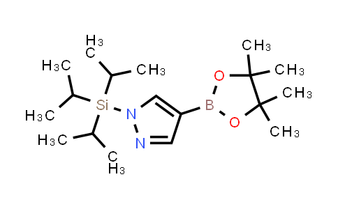 CAS No. 1334400-08-6, 4-(4,4,5,5-Tetramethyl-1,3,2-dioxaborolan-2-yl)-1-(triisopropylsilyl)-1H-pyrazole