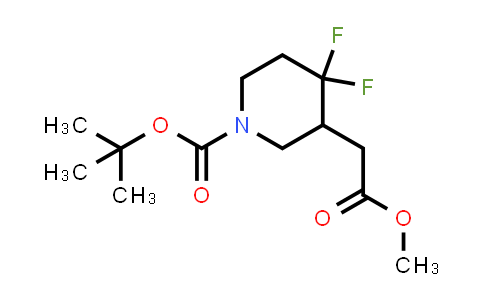 1334413-62-5 | tert-Butyl 4,4-difluoro-3-(2-methoxy-2-oxoethyl)piperidine-1-carboxylate