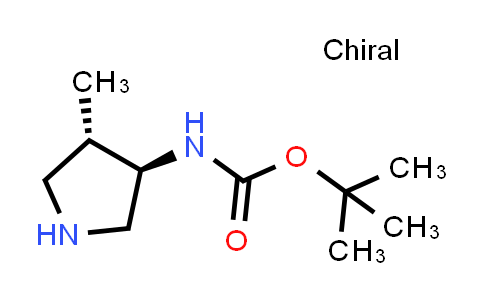 CAS No. 1334481-84-3, tert-Butyl ((3R,4S)-4-methylpyrrolidin-3-yl)carbamate