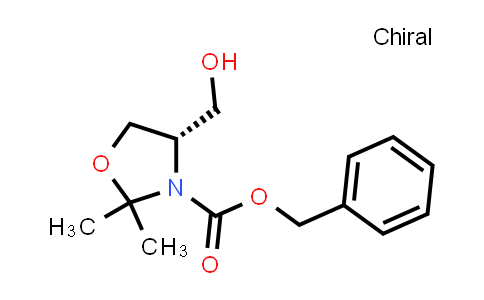 CAS No. 133464-36-5, Benzyl (S)-4-(hydroxymethyl)-2,2-dimethyloxazolidine-3-carboxylate