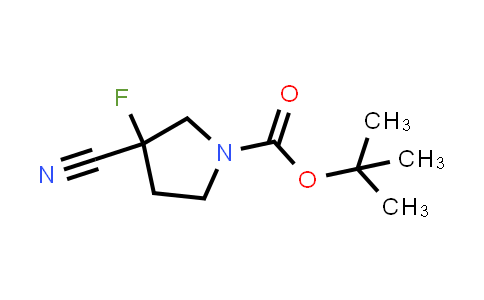 CAS No. 1334675-01-2, tert-Butyl 3-cyano-3-fluoropyrrolidine-1-carboxylate