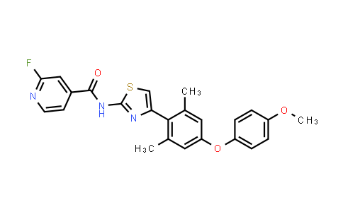 CAS No. 1334921-09-3, 2-Fluoro-N-[4-[4-(4-methoxyphenoxy)-2,6-dimethylphenyl]thiazol-2-yl]isonicotinamide