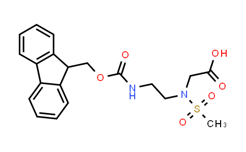 CAS No. 1335206-40-0, 2-(N-(2-((((9H-Fluoren-9-yl)methoxy)carbonyl)amino)ethyl)methylsulfonamido)acetic acid