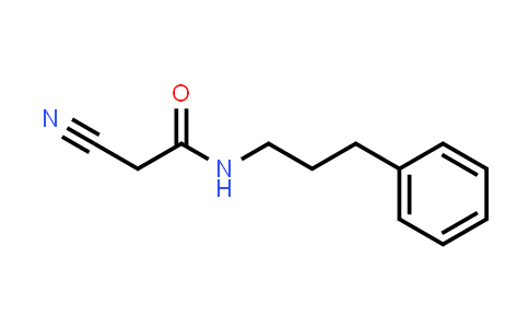 CAS No. 133550-33-1, 2-cyano-N-(3-phenylpropyl)acetamide
