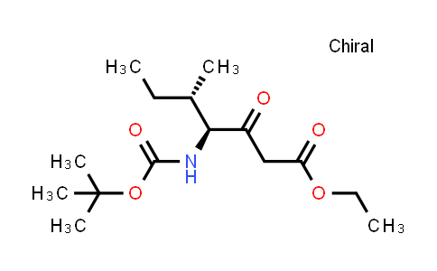 CAS No. 133565-39-6, ethyl (4S,5S)-4-((tert-butoxycarbonyl)amino)-5-methyl-3-oxoheptanoate