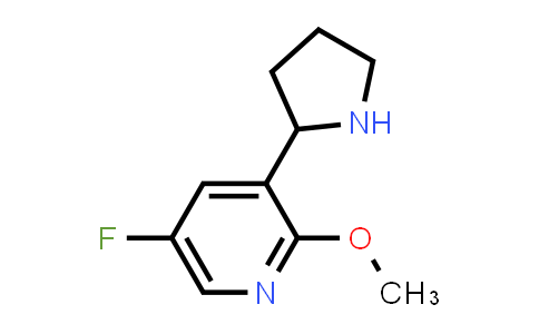 CAS No. 1337444-35-5, 5-Fluoro-2-methoxy-3-(pyrrolidin-2-yl)pyridine