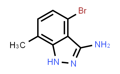CAS No. 1337881-26-1, 4-Bromo-7-methyl-1H-indazol-3-amine
