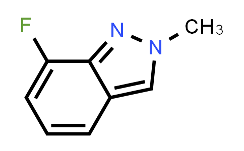 CAS No. 1337881-42-1, 7-Fluoro-2-methyl-2H-indazole