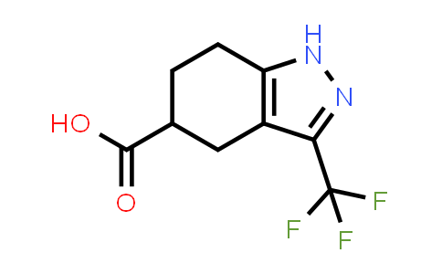 CAS No. 1338247-36-1, 3-(Trifluoromethyl)-4,5,6,7-tetrahydro-1H-indazole-5-carboxylic acid