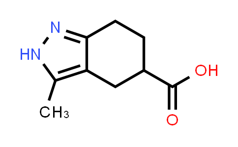CAS No. 1338247-49-6, 3-Methyl-4,5,6,7-tetrahydro-2H-indazole-5-carboxylic acid